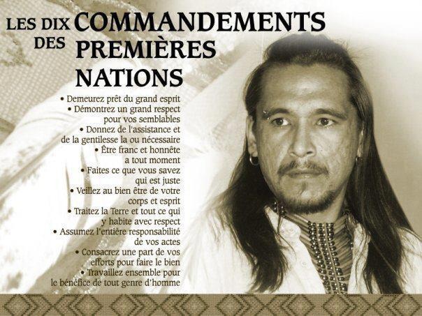 LES 10 COMMANDEMENTS AMERINDIENS